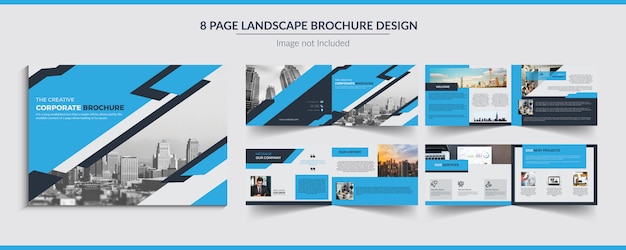 Diseño de folletos de paisajes