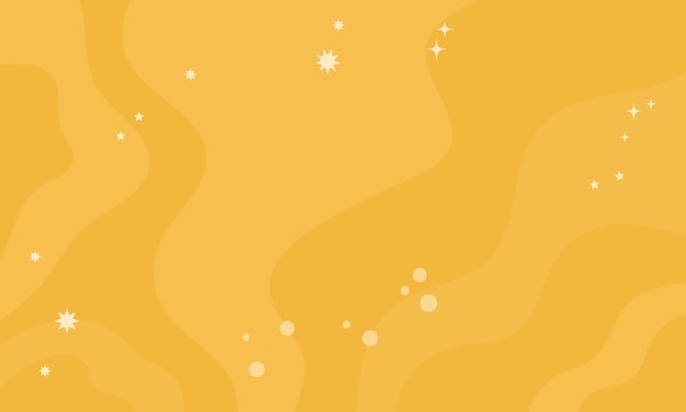 Diseño de fondo abstracto amarillo plano vectorial