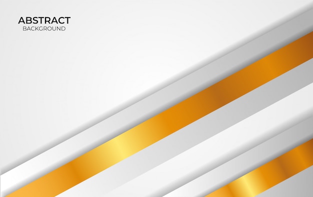 Diseño de fondo abstracto blanco y oro