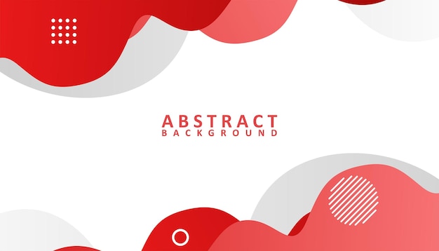 Vector diseño de fondo abstracto blanco y rojo