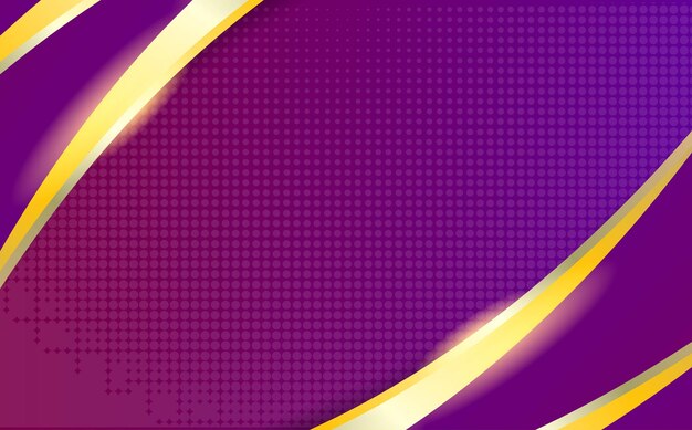 Diseño de fondo abstracto de color púrpura dorado