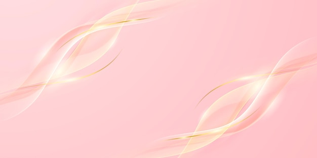 Diseño de fondo abstracto diseño de elementos geométricos modernos rosados y dorados