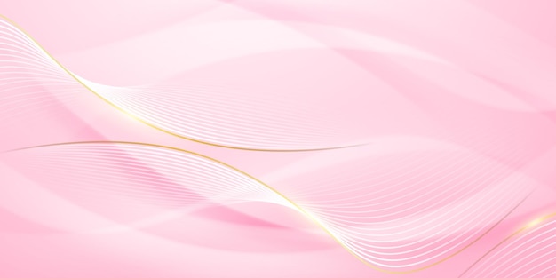Diseño de fondo abstracto diseño de elementos geométricos modernos rosados y dorados