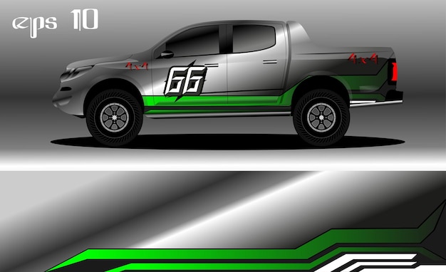 diseño de fondo abstracto para envoltura de camión de camión 4x4, rally, furgoneta, todoterreno y otros coches