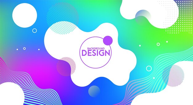 Diseño de fondo abstracto de estilo colorido