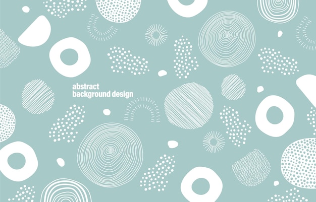 Diseño de fondo abstracto de estilo dibujado a mano