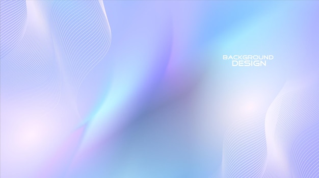 Diseño de fondo abstracto de estilo de líneas y ondas coloridas