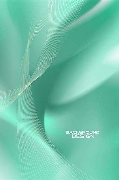 Diseño de fondo abstracto de estilo de onda moderna de vector