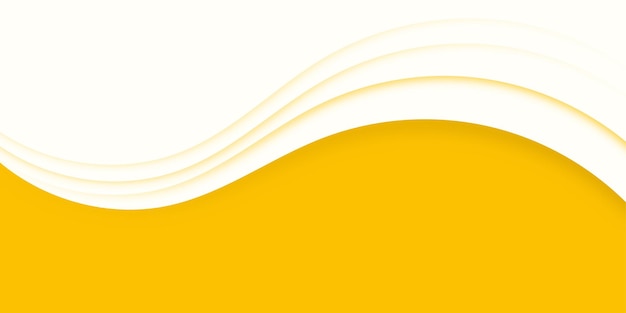 Diseño de fondo abstracto de flujo de color amarillo