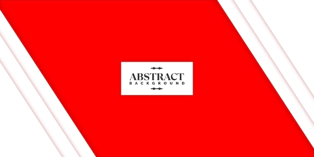 Diseño de fondo abstracto de forma diagonal roja