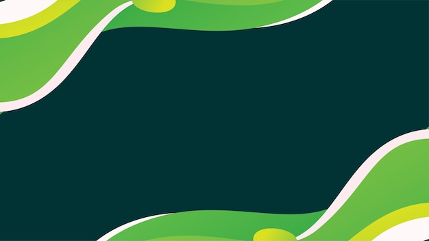 diseño de fondo abstracto forma de onda moderna en verde para diseño de portada de cartel