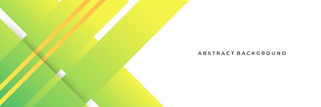 Diseño de fondo abstracto de forma vectorial verde y amarillo