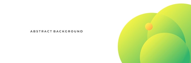 Diseño de fondo abstracto de forma vectorial verde y amarillo