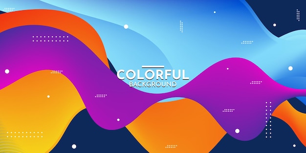 diseño de fondo abstracto de formas coloridas