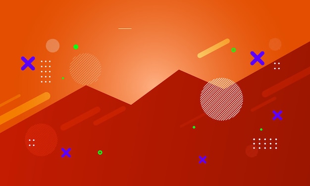 diseño de fondo abstracto de formas coloridas