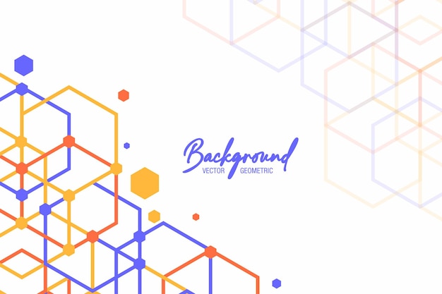 Diseño de fondo abstracto con formas geométricas EPS 10