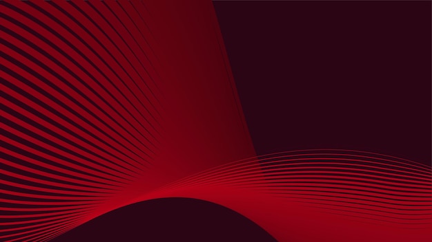 Diseño de fondo abstracto de franja roja para el fondo