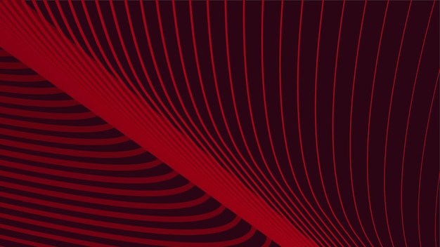 Diseño de fondo abstracto de franja roja para el fondo