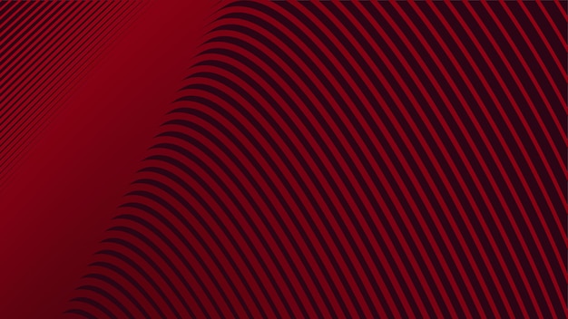 Diseño de fondo abstracto de franja roja para el fondo