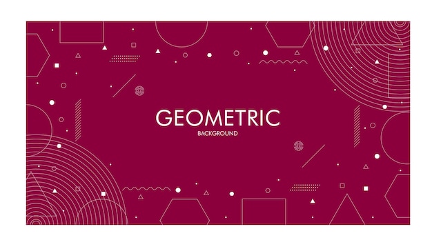 Diseño de fondo abstracto geométrico creativo con diseño de fondo de ilustración vectorial gráfica