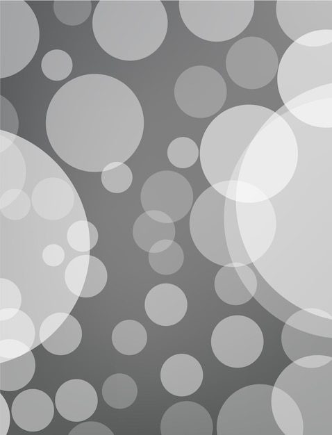 Diseño de fondo abstracto gris con círculos