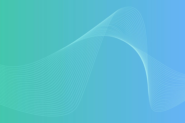Diseño de fondo abstracto de línea ondulada colorida moderna
