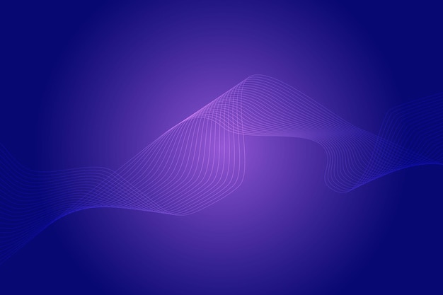 Diseño de fondo abstracto de línea ondulada colorida moderna