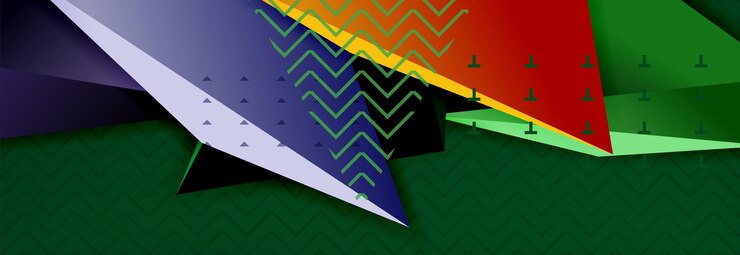 Vector diseño de fondo abstracto mínimo de vector triangular en 3d