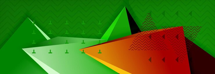 Vector diseño de fondo abstracto mínimo de vector triangular en 3d