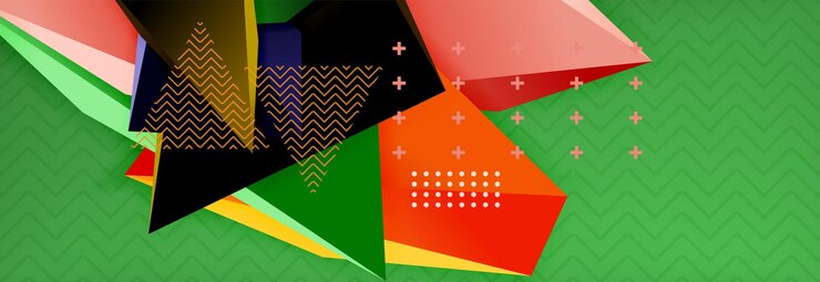 Vector diseño de fondo abstracto mínimo de vector triangular en 3d