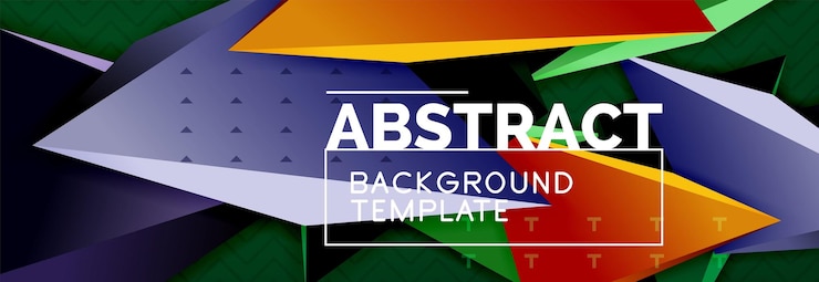 Vector diseño de fondo abstracto mínimo de vector triangular en 3d