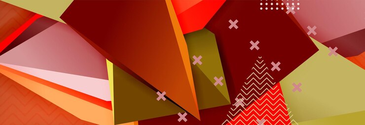 Vector diseño de fondo abstracto mínimo de vector triangular en 3d