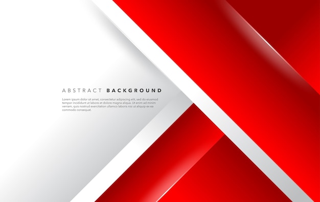 diseño de fondo abstracto moderno blanco rojo