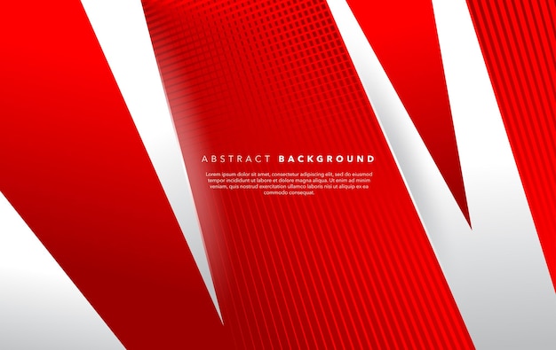diseño de fondo abstracto moderno blanco rojo