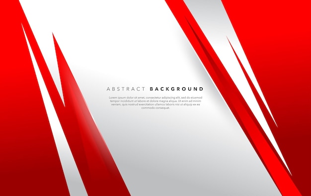 diseño de fondo abstracto moderno blanco rojo