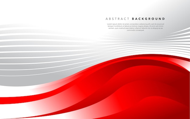 diseño de fondo abstracto moderno blanco rojo