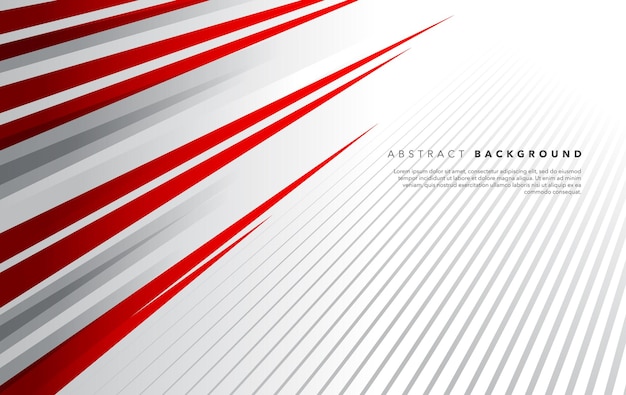 diseño de fondo abstracto moderno blanco rojo