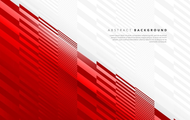 diseño de fondo abstracto moderno blanco rojo