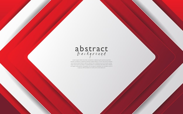 diseño de fondo abstracto moderno blanco rojo