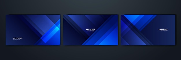 Diseño de fondo abstracto moderno con línea azul oscuro Diseño vectorial para portadas cartel publicitario banner de volante