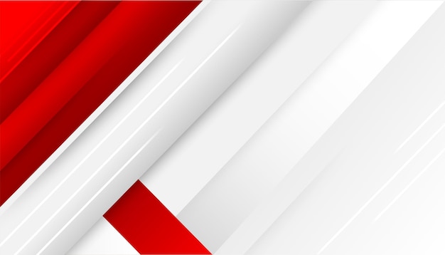 Diseño de fondo abstracto moderno rojo y blanco