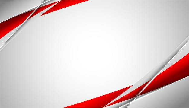 Diseño de fondo abstracto moderno rojo y blanco