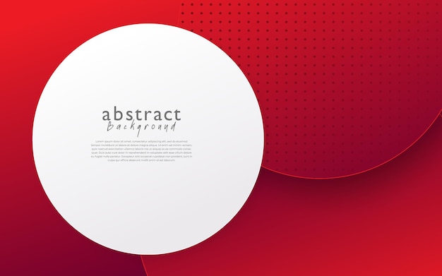 Diseño de fondo abstracto moderno rojo y blanco