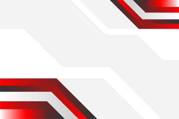 Diseño de fondo abstracto moderno rojo y blanco