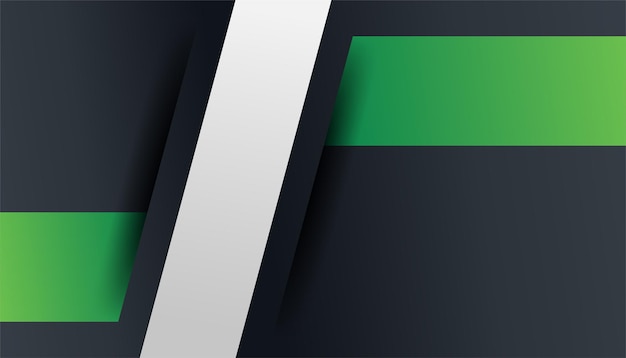 Diseño de fondo abstracto moderno simple 3D colorido negro verde para tarjeta de visita presentación fondo folleto folleto certificado plantilla telón de fondo y banner