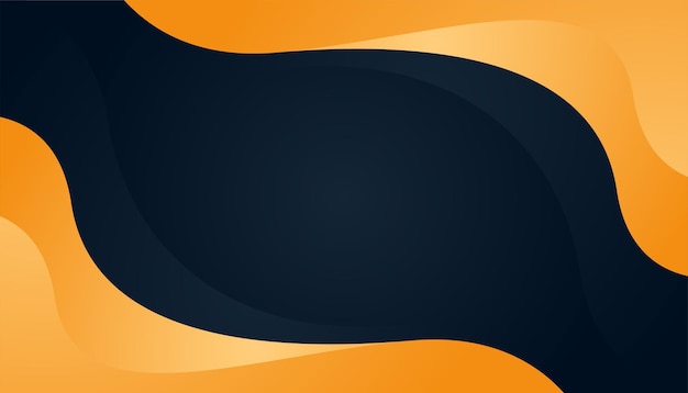 Diseño de fondo abstracto moderno simple 3D naranja negro para tarjeta de visita presentación fondo folleto folleto certificado plantilla telón de fondo y banner