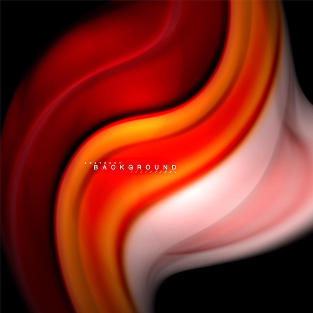 Diseño de fondo abstracto de onda vectorial de colores de mezcla fluida Ondas de malla coloridas