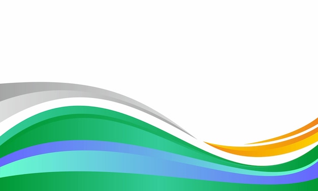 Diseño de fondo abstracto de onda verde
