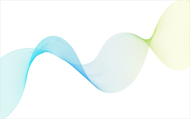 Diseño de fondo abstracto de ondas coloridas