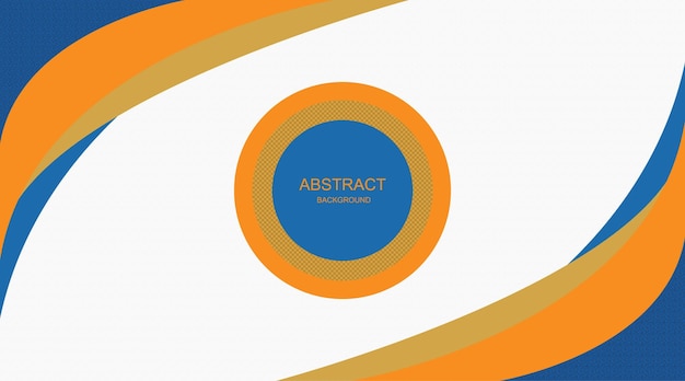 Diseño de fondo abstracto ondulado azul y amarillo